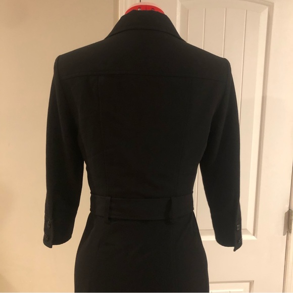 2 For $30 Mid Length Black Fitted Button Down Blazer Shirt Dress - Picture 8 of 12